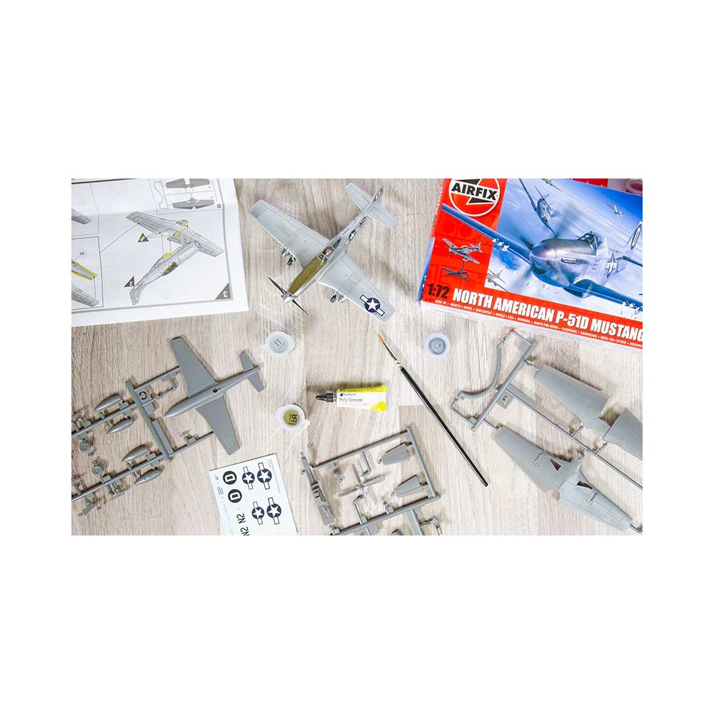 Airfix North American P51-D Mustang Starter Set - Image 5