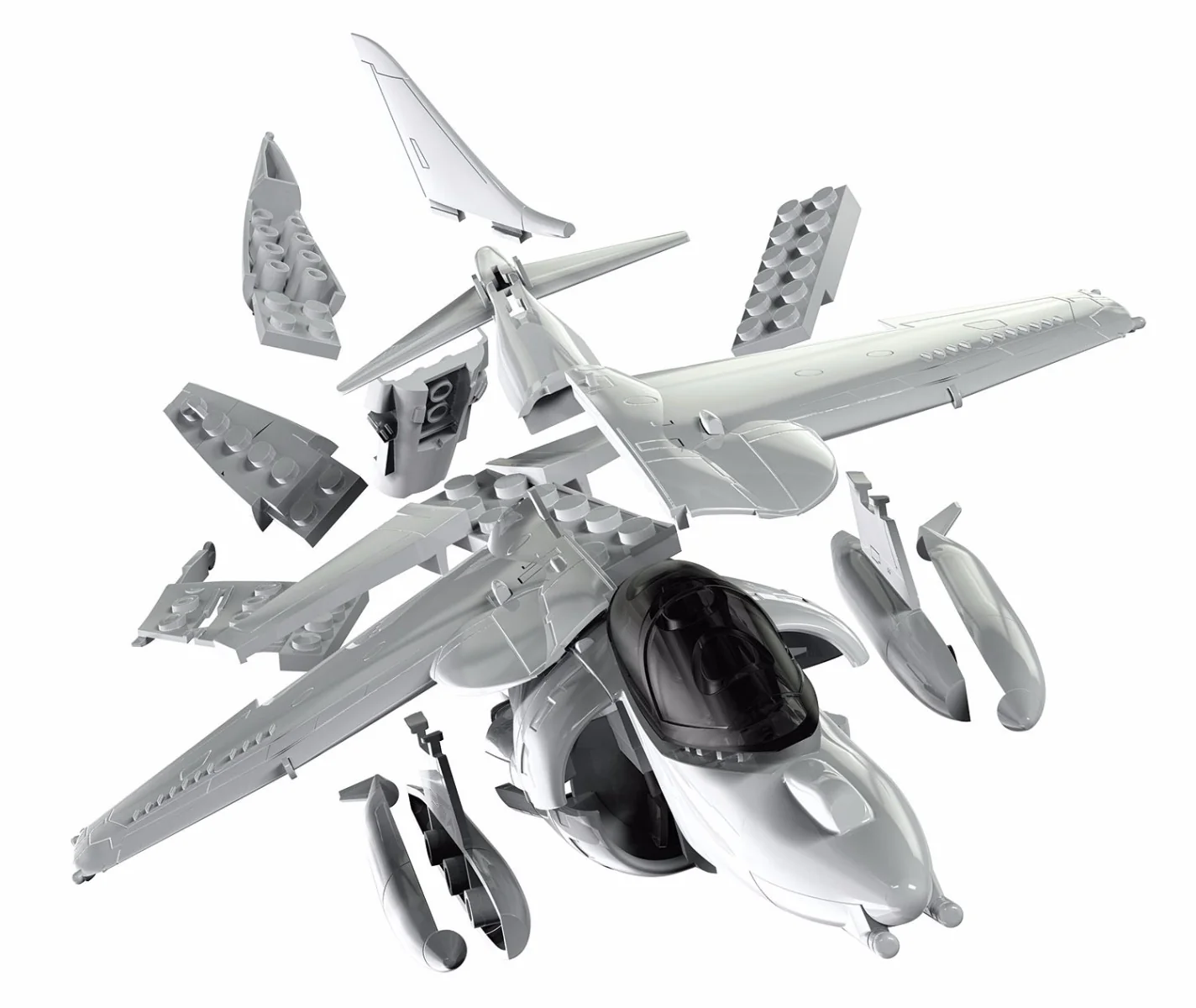 Airfix Quick Build Harrier Construction Model Set - Image 3