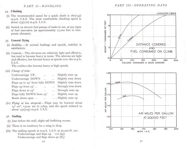 Avro Lancaster I, III & X Pilots Notes - Image 3
