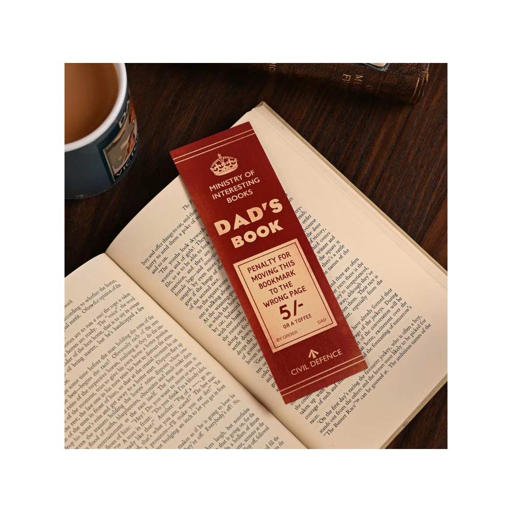 Civil Defence Bookmark - Dad's Book, Penalty For Moving This Bookmark - Image 2