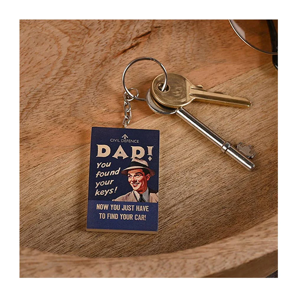 Civil Defence Keyring - Dad! You Found Your Keys! - Image 2