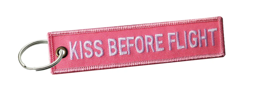 Hug And Kiss Before Flight Cloth Keyring - Image 2