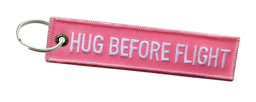 Hug And Kiss Before Flight Cloth Keyring - Image 3