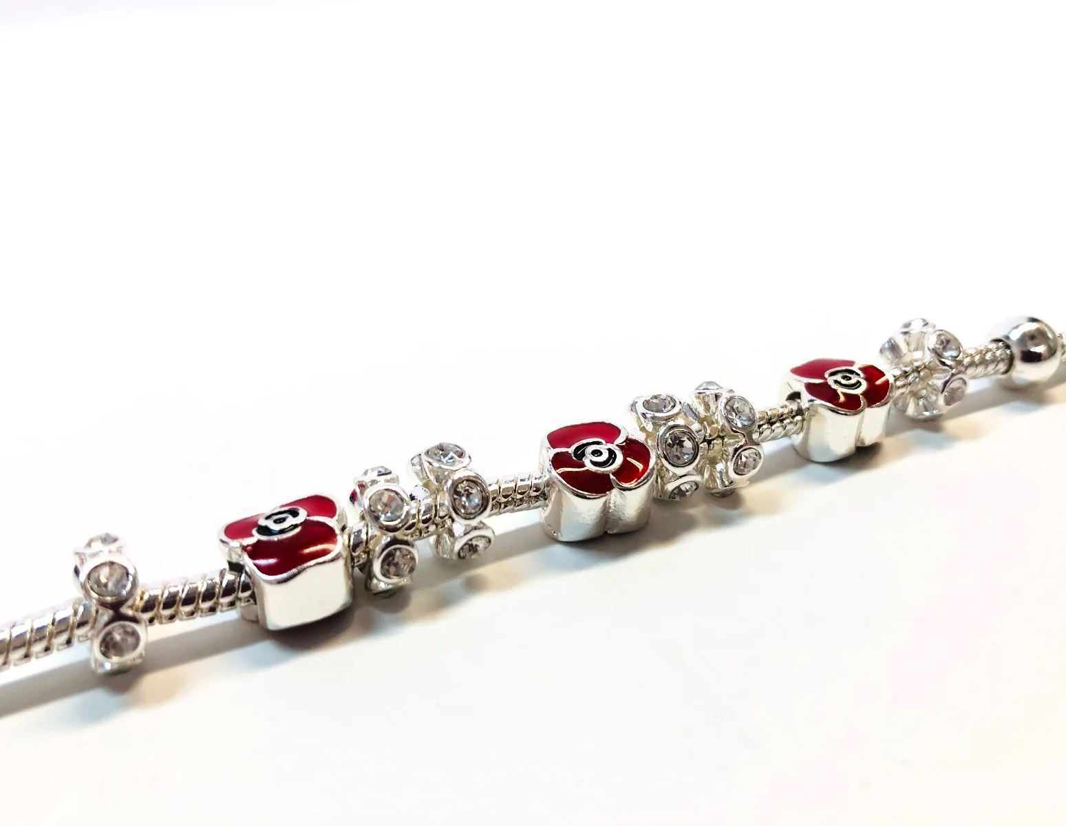 Poppy Sparkling Charm Bracelet - Image 2
