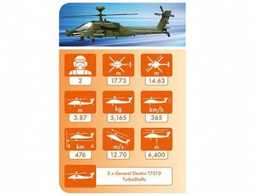 Airfix Quick Build Apache Helicopter Contruction Model Set - Image 5