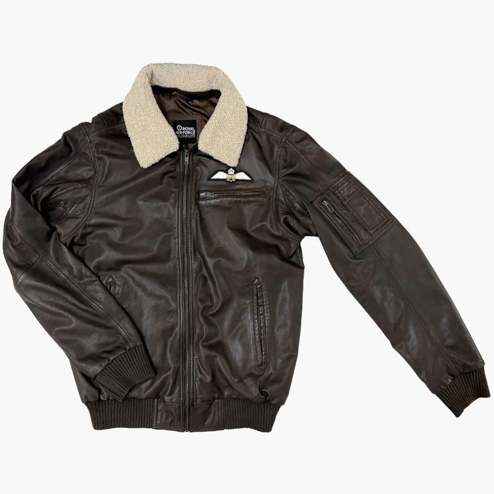 RAF Wings Leather Jacket - Image 10