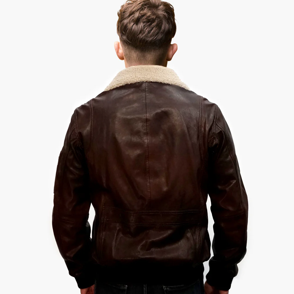 RAF Wings Leather Jacket - Image 7