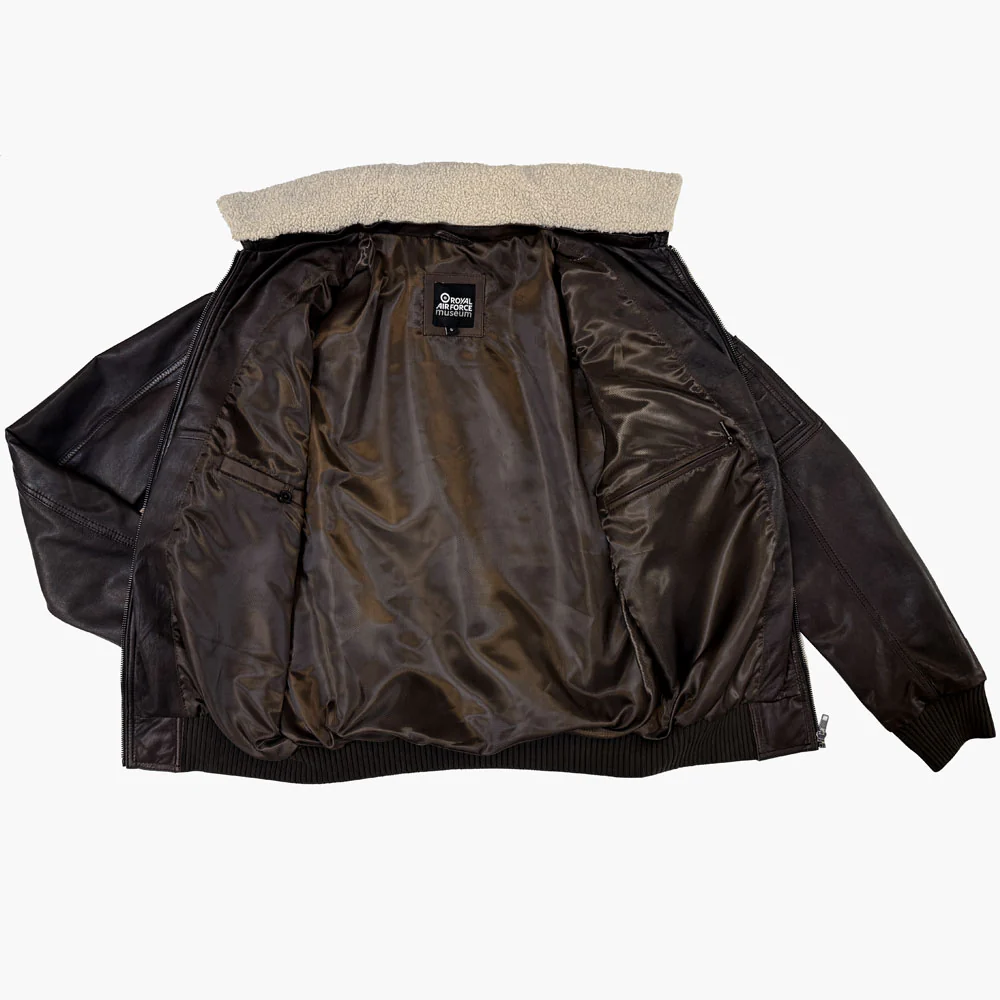 RAF Wings Leather Jacket - Image 9