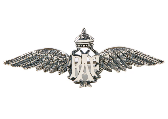 RAF Wings Sweetheart Silver Brooch - Image 2