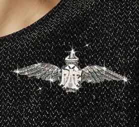 RAF Wings Sweetheart Silver Brooch - Image 3