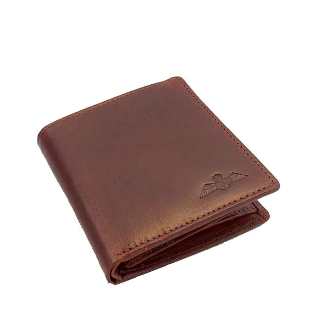 RAF Wings Tri Fold Wallet - Brown - Image 3