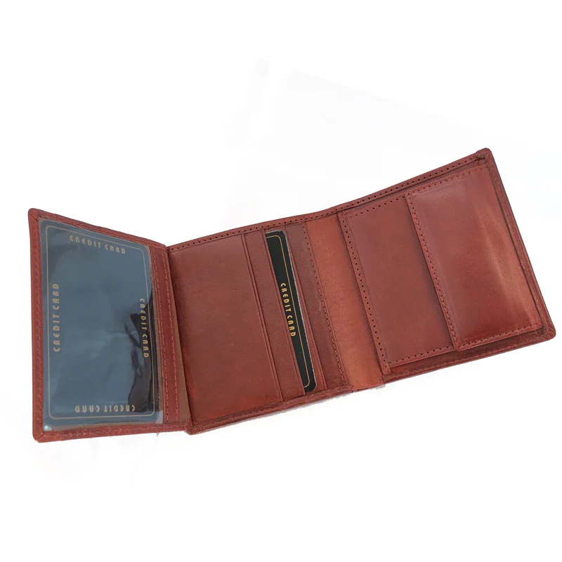 RAF Wings Tri Fold Wallet - Brown - Image 4
