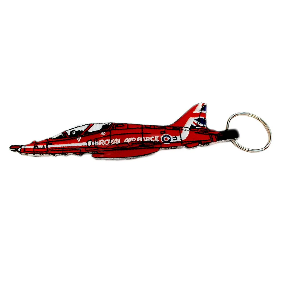 Red Arrows Cut Out Embroidered Keyring
