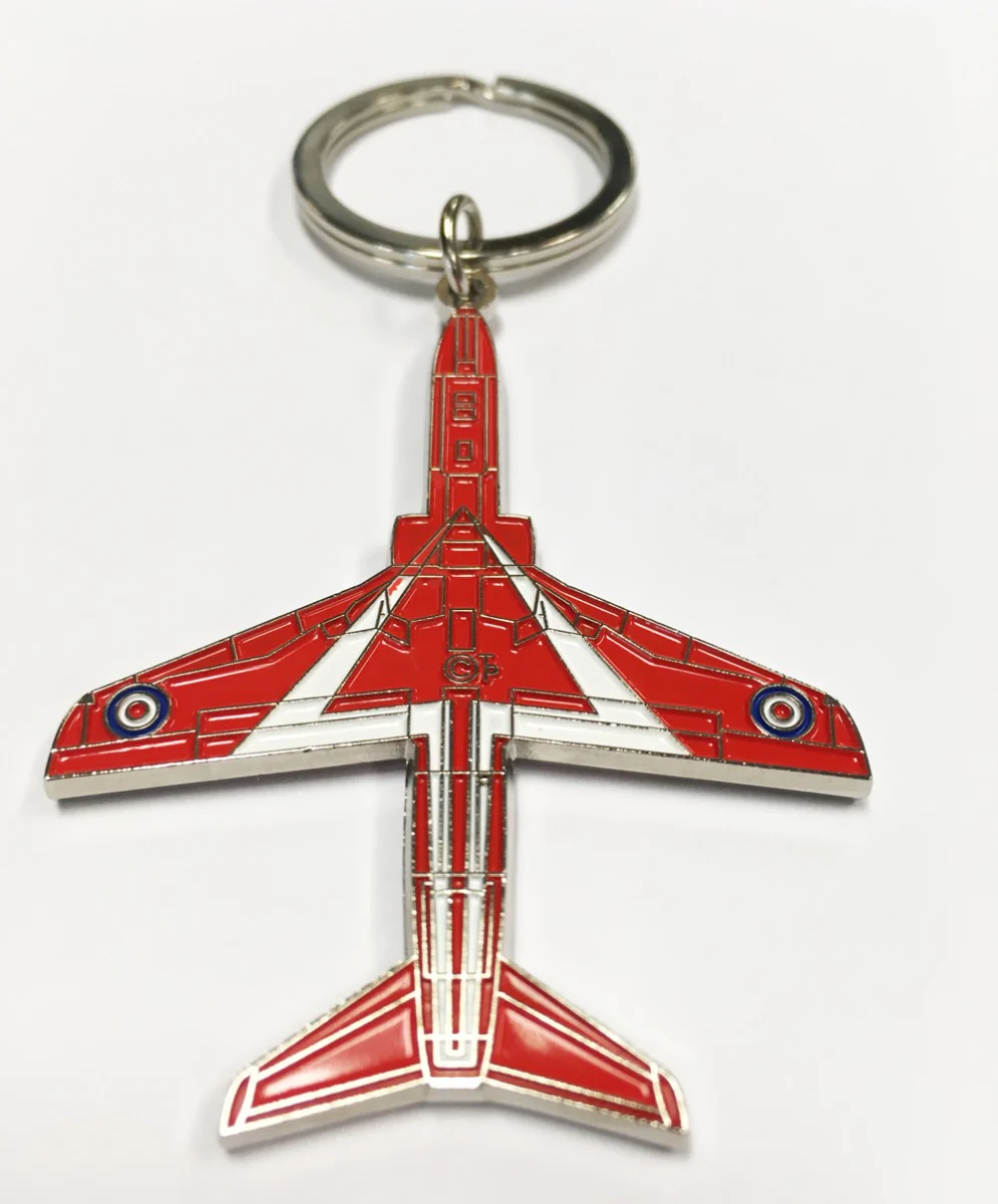Red Arrows Plan View Enamel Keyring - Image 2