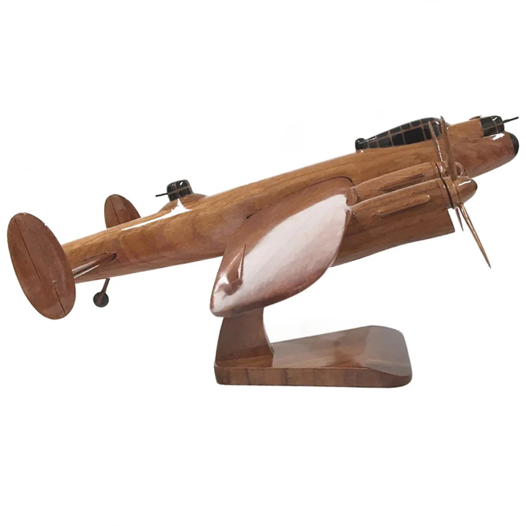 Wooden High Gloss Lancaster Model - Image 3