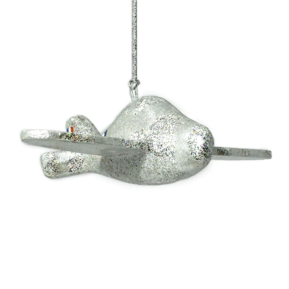 Spitfire Silver Christmas Tree Decoration - Image 3