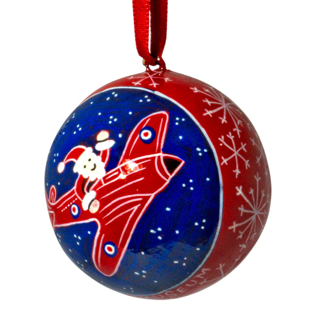 Spitfire Santa Round Bauble - Image 3